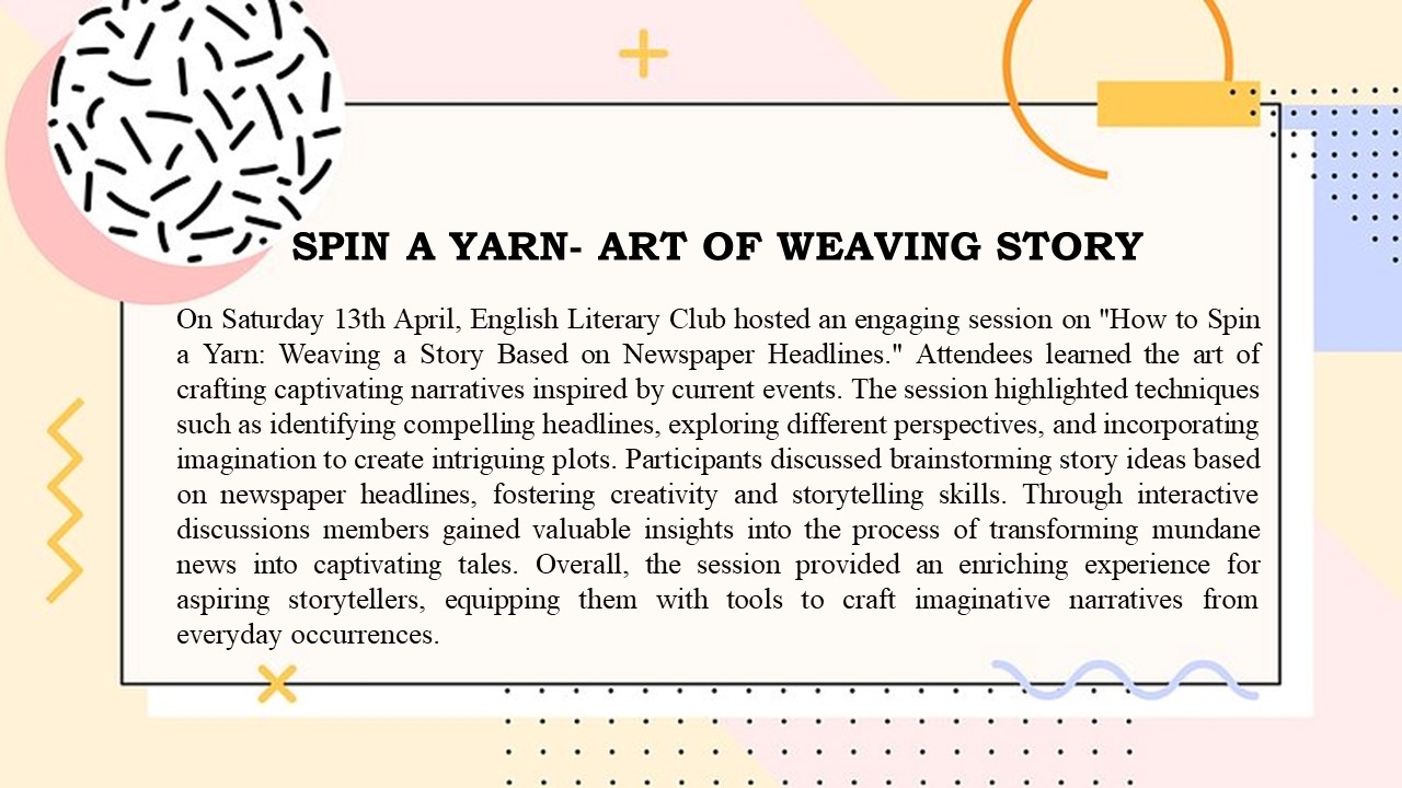 Details of Story weaving