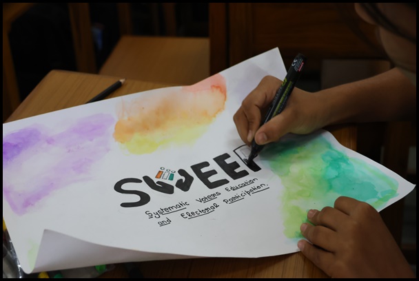 Sweep Poster Making Activity (Voter Awareness) (Classes VI to VIII)