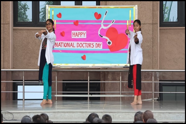 National Doctor\'s Day Special Assembly (By class VII)